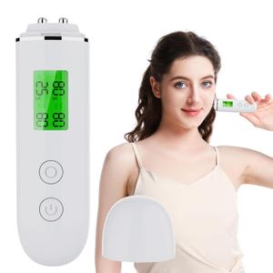 Professional Skin Moisture Tester, Digital Facial Oil Detector, High Precision Skin Hydration Analysis Meter, Hydration monitor,Portable Skin Analyzer with LCD Display & Fluorescent Agent Detection