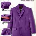 YuanLu Suits for Boys Ring Bearer Outfit Formal Vest and Pants Suit for Boy Wedding Suits Set (Purple)