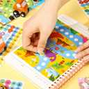 100 Pieces Sticker Charts Incentive Chart for Classroom Reward Chart for Kids in 4 Designs with 2160 Mini Stickers Dry Erase Chore Chart for Classroom Teaching or Home Using (Cute Style)