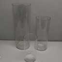3 Large Acrylic Clear Cylinder Vase Set, 16" 12'' 8'' Tall Floor Large Flower Vase, Unbreakable Plastic Hurricane Vases, Different Size for Living Room, Desk, Wedding Centerpieces Flower Bouquet Dcor