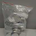 300 Pieces Blank Button Making Supplies Round Badge Parts Metal Pin Badge Kit for Button Maker Machine, Including Metal Shells Back Cover and Clear Film(3 Inch,Silver)