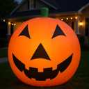 Soaoo Halloween Inflatable Pumpkin Decoration - Giant 10 ft Blow up Lighted Jack o Lantern Yard Garden Lawn Outdoor Decorations for Fall Holiday Halloween Party