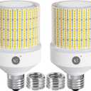 NS 700W Equivalent Led Corn Light Bulb 2 Pack 10500 Lumens 5000K Daylight White Lamp E26/E39 Medium Mogul Base 70W Large Area Lighting for Outdoor Indoor Garage Warehouse High Bay Lights