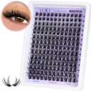 Lash Clusters Wispy Eyelash Extensions 168pcs Volume Individual Lashes 10-18mm Waterproof Natural DIY Lash Extensions Cluster Eyelash Extensions by ALICE