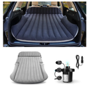 SUV Air Mattress with Double-Sided-Thick Flocked,Car Mattress with Pump & Pillow,Leakproof Durable Car Air Mattress,Car Bed for Auto Camping,Road Trip，Double-Sided Flocking（Black+Grey）