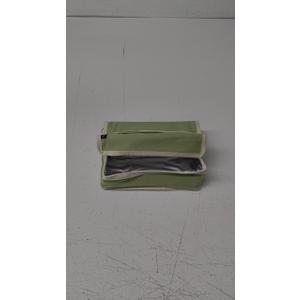 FlowFly Small Insulated Lunch box Portable Soft Bag Mini Cooler Thermal Meal Tote Kit with Handle for Work & School, Light Matcha
