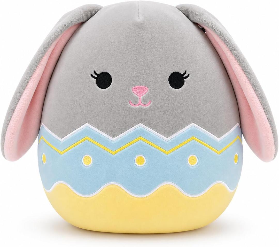 Easter Egg Bunny Shelly Plush Toy | Perfect Easter Basket Stuffer, Spring Decor 11"