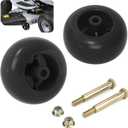 753-04856A Mower Deck Wheels for Cub Cadet Craftsman Husqvarna Lawn Mower Deck Rollers Gauge Wheel Work with 42" 46" 48" 50" 52" 54" Decks, 2 Pack Lawnmower Tractor Deck Tire