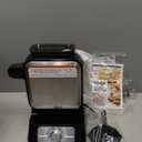 Ninja BW1001 NeverStick PRO Belgian Waffle Maker, Vertical Design, 5 Shade Settings, with Precision-Pour Cup & Chef-curated Recipe Guide, Black & Silver