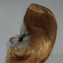 Long Wavy 18inch Strawberry Blonde Hair Topper with Bangs Big Base Cover Thinning Hair Clip in Hair Toppers for Women Fiber Wiglets with Fringe (18 Inch)
