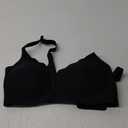 LUCKMEEY Bras for Women No Underwire Wave Push Up Wireless Bra Seamless Bras Full Coverage Bralettes Lift Everyday Bras (Large, Truffle Black)