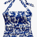 Floerns Women's Floral Print Halter Tops Sleeveless Backless Summer Camisole, No Size