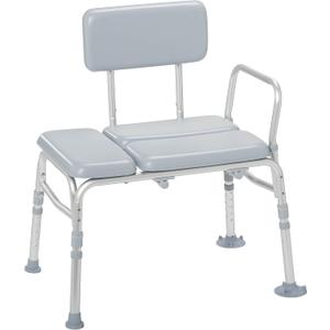 Drive Medical 12005KD-1 Padded Shower Seat Chair, Gray Drive Medical 12005KD-1 Padded Shower Seat Chair, Gray