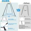 Swing Stand with Sensory Swing and Pod Swing, X-Shaped Swing Frame, Heavy-Duty Metal Sensory Swing Set for Adults Indoor and Outdoor 330LBS
