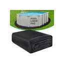 AquaJoyer 12' x 24' Oval Thicker Heavy Duty Pool Liner Pad for Above Ground Pool, Pool Padding Underlayment for Pool Bottom, Protects Pool Prevents Punctures Weed Barrier Comfortable underfoot