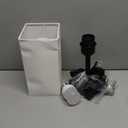 Touch Bedside Table Lamp For Nightstand - 3-Way Dimmable Night Lamp with USB A + Type C Charging Ports and two AC Outlets, Small Desk Light with E26 LED Bulb for Bedroom Living Room ,WHITE BLACK The Item Has A Dent