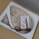 Boho Light Fixture, 24" Hand Woven Rattan Chandelier, Boho Chandelier with Brass Cat Hook for Dining Room, Living Room, Kitchen, Bedroom and Restaurant