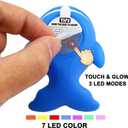 Bath Toys, 8 Pcs Light Up Floating Rubber Animal Toys Set, Flashing Color Changing Light in Water, Baby Infants Kids Toddler Child Preschool Bathtub Bathroom Shower Games Swimming Pool Party