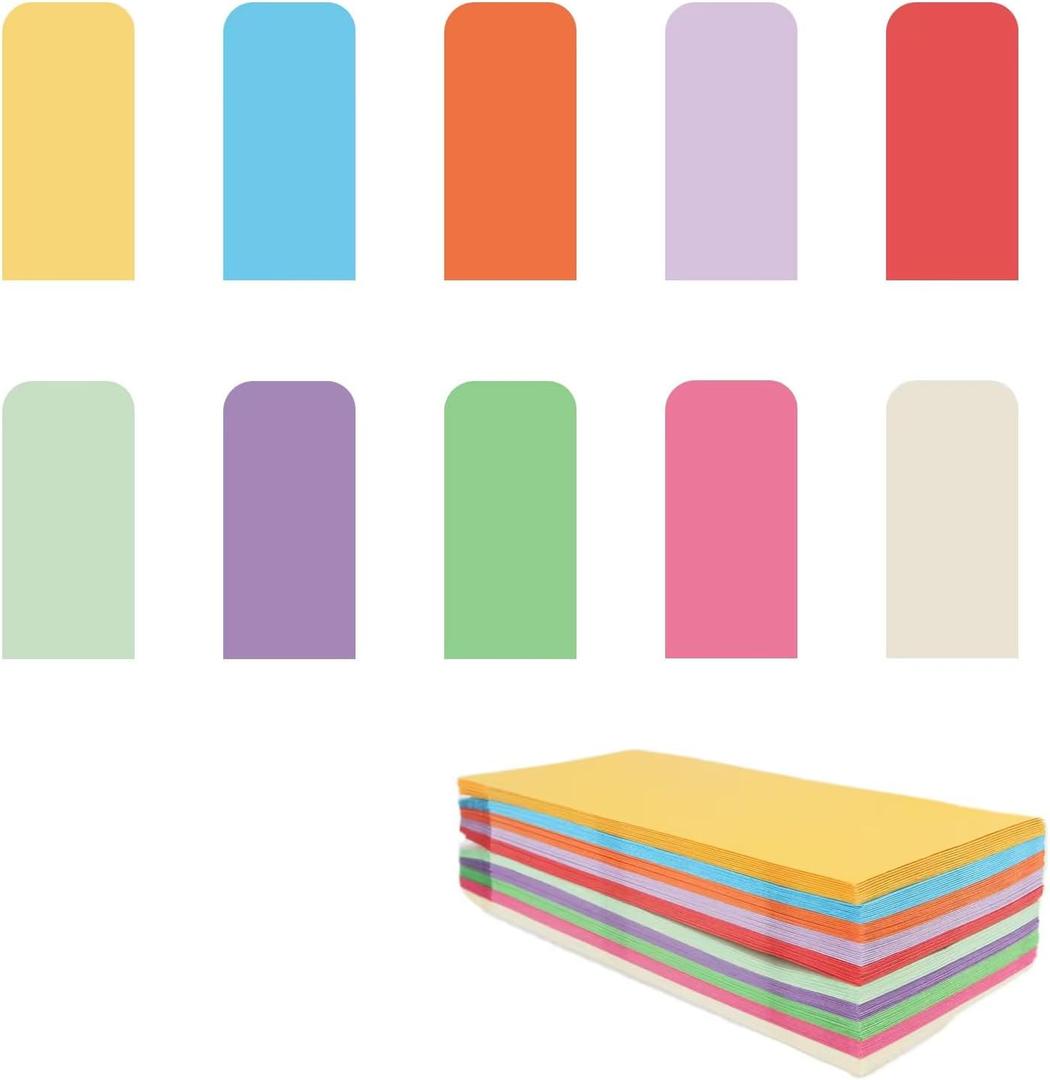 Cash Envelopes 120 Pack 3.5x6.5inch,Colored envelopeCoin envelopeColored envelopes for cash,Seed envelopebudgets, checks, coins, tickets, jewelry, small items (Light Blue, Red, White, Pink, Yellow, Blue, Purple, Orange, Green)