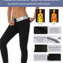 Sauna Suit for Women High Waist Slimming Tummy Control Workout Leggings, Corset Waist Trainer Sweatsuit Gym Yoga, XXL