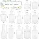 SUPMIND 12pcs Glass Bud Vase Set, Small Clear Flower Vases for Centerpieces in Bulk, Mini Vintage Vase for Wedding, Home,Table Decoration