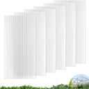 UMIG 6 PCS 4'x 2'x 0.24'' Polycarbonate Greenhouse Panels, Twin-Wall Waterproof UV Protected Corrugated Plastic Roof Panels Sheets, Clear Replacement Panels for Greenhouse, Outdoor, Plant