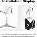 Adjustable Neck Traction Device, the Hook Design is controllable, the Gear Design Does not Need to Hang Heavy Objects, Easy to use, Effectively relieves Neck Pain, Suitable for Home or Outdoor