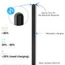 Compatible with iPad Pencil 2nd Generation Apple iPad Pro 11 in 1/2/3/4, iPad Pro 12.9 in 3/4/5/6, iPad Air 4/5, iPad mini 6,Stylus Pen for iPad with Magnetic Wireless Charging-Black