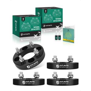 YHTAUTO 4x108 to 4x100 mm Wheel Adapters 1 inch Fits Ford, Mercury Models, Focus, EcoSport, Fiesta, Cougar, Tire Adapters w/ M12x1.5 & 12.9 Grade Studs, 78.1 mm Center Bore 4 Lug 4PCS