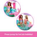 Barbie Dream Pool Playset with 6 Play Areas, Including Slide & Bubbling Hot Tub, Plus 20+ Accessories Like Pet, Floaties & More, 1-pack