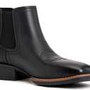 Julyrose Cowboy Boots for Men Square Toe Mens Western Boots Slip On Casual Retro Boots, Size: 12