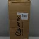 SINWEEK 4 Inch Gel Memory Foam Mattress Topper Ventilated Soft Pressure Relieve Mattress Pad, Breathable Bed Topper, CertiPUR-US Certified, Queen Size