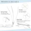 Norperwis 5 Pairs Reading Glasses - Standard Fit Spring Hinge Readers Glasses for Men and Women (5 Pack Transparent, 2.50)