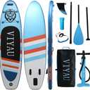 Inflatable SUP Board, Stand Up Paddling Board Equipped with 3-Piece Adjustable Aluminum Paddle + Hand Pump, 320 × 81 × 15 cm 