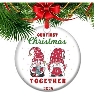 Mr and Mrs First Christmas Together Ornament 2025, A Timeless Keepsake and Wedding Gift for Newlyweds (T16)