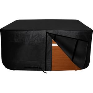Hot Tub Cover Protector 76x76x35, Square Full-Length Spa Cover