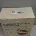 Enameled Cast Iron Dutch Oven - Umite Chef 5QT Pot with Lid & Cotton Potholders - Heavy-Duty Cookware for Bread Baking, Braising, Stews, Roasting(Red)