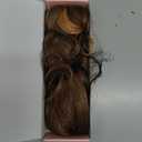 REECHO Ponytail Extension, 24" Claw Clip in Long Curly Wavy Ponytail Hair Extension Jaw Clip on Pony Tails Hairpiece for Women - Dark Brown to Blonde