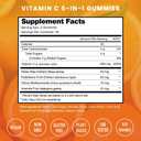 NutraChamps Vitamin C Gummies for Adults & Kids, 5-in-1 Immune System Support with Elderberry, Rosehips, Citrus Bioflavonoids & Acerola Cherry, Immunity Booster Supplement (Pack of 3)