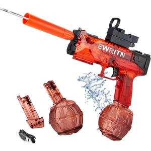 Electric Water Gun for Adults & Kids, Automatic Water Gun for Summer Beach Party Up to 32 FT Range Super One-Button Boys Gift