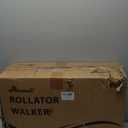 Rollator Walker for Seniors, Lightweight Foldable All Terrain Rolling Walker with seat, Aluminum Walkers with 8 inch Rubber Wheels, Handles and Backrest for Seniors and Adult (Red)