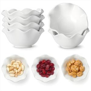 Dipping Bowls Set of 6,Ceramic Dipping Sauce Bowls,Serving Snack Chip Bowl for Kitchen Home Party (6, White), 3.15 in
