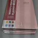 5 x 2026 Planner, Weekly and Monthly Calendar Planner, January 2026 - December 2026, Hardcover 2026 Calendar Book with Tabs For Women & Men, Inner Pocket, Spiral Bound, Perfect for Office Home School Supplies - A4 (8.5" x 11"), Pink