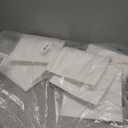 Henoyso 6 Pcs Plastic 2'' Mini 3 Ring Binders, 375 Sheets Capacity Fits 5.5" x 8.5" Paper, Small White Flexible Three Round Rings View Binders Bulk for School, Office Use, Photo Album Pages