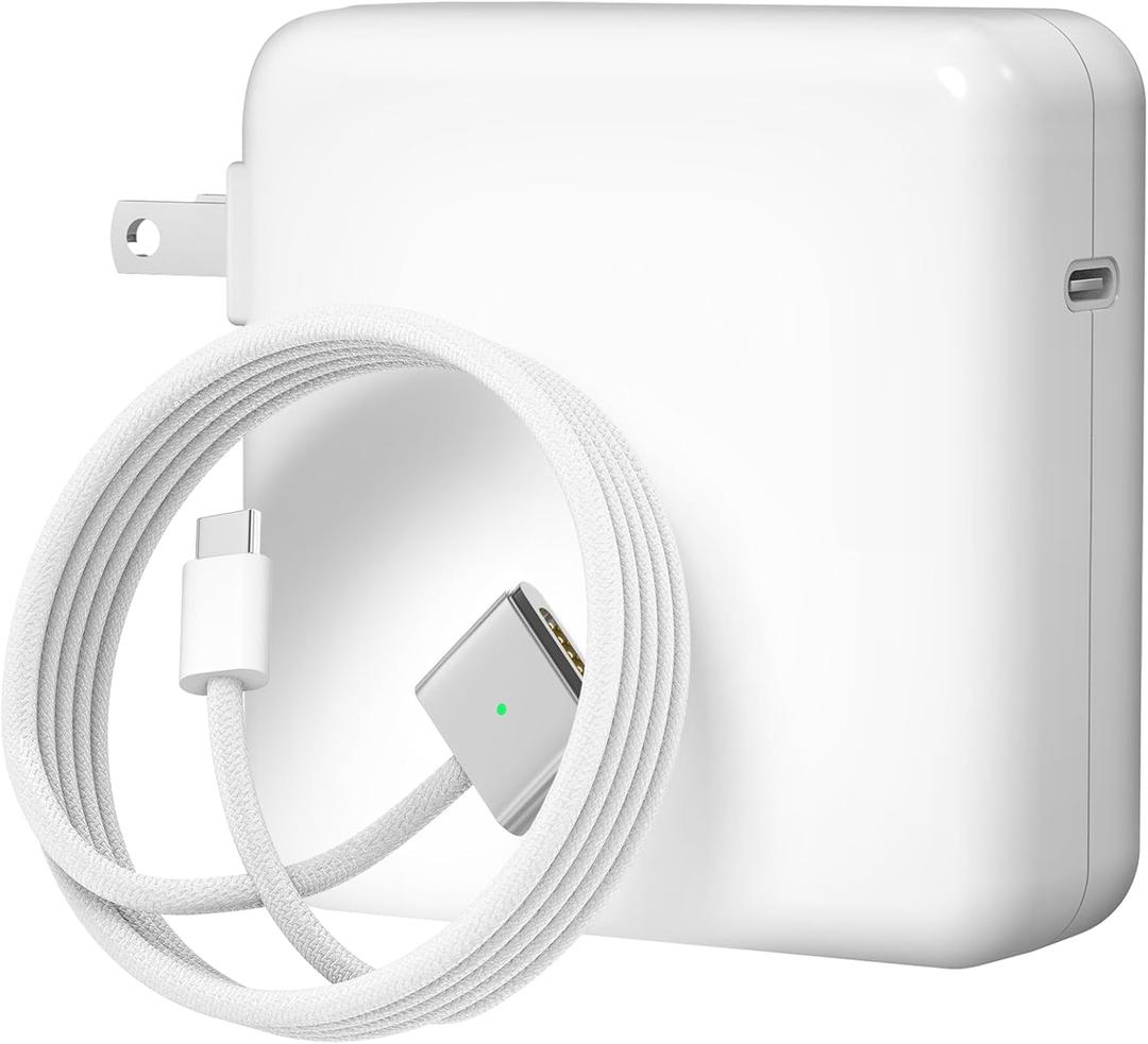 70W Charger for MacBook Pro 16-inch, 14-inch, Mac Air 15-inch, 13-inch (2025, 2024, 2023, 2022, 2021) M1M4 Original Quality Type C Fast Charger Power Adapter & 6.6FT Type C to Magnetic 3 Cable LED