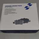 Front and Rear Ceramic Brake Pads Kits with Hardware Set, Compatible with 2014 2015 2016 2017 2018 2019 2020 2021 2022 Jeep Cherokee With Dual Piston Front Caliper (D1734, D1843)