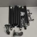 240-Inch Extra Long Blackout Curtain Rod - Heavy Duty Industrial Adjustable Drapery Rod for Indoor/Outdoor Use - 1-Inch Diameter Room Darkening Window Treatment, Room Divider