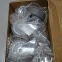 3 Inch Caster Wheels, Casters Set of 4, Heavy Duty Casters with Brake, Locking Castors with Rubber WheelPlate Swivel Caster Wheels for Furniture Cart and Workbench,Pack of 8