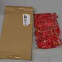 SIMISI RIBBON 24 Pcs Red Velvet Christmas Tree Bows Door Garland Decor Vintage Wreath Bow (3/8'' Wide, 5 * 7 inch)