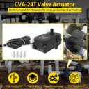CVA-24T Valve Actuator 3-Port CVA-24T Valve Actuator Compatible with All 24VAC Control Systems, Replacement for Pentair 263045 Valve Actuator, 24 Volt AC, 180 Degree Rotation, 3-Wire, 25-Feet